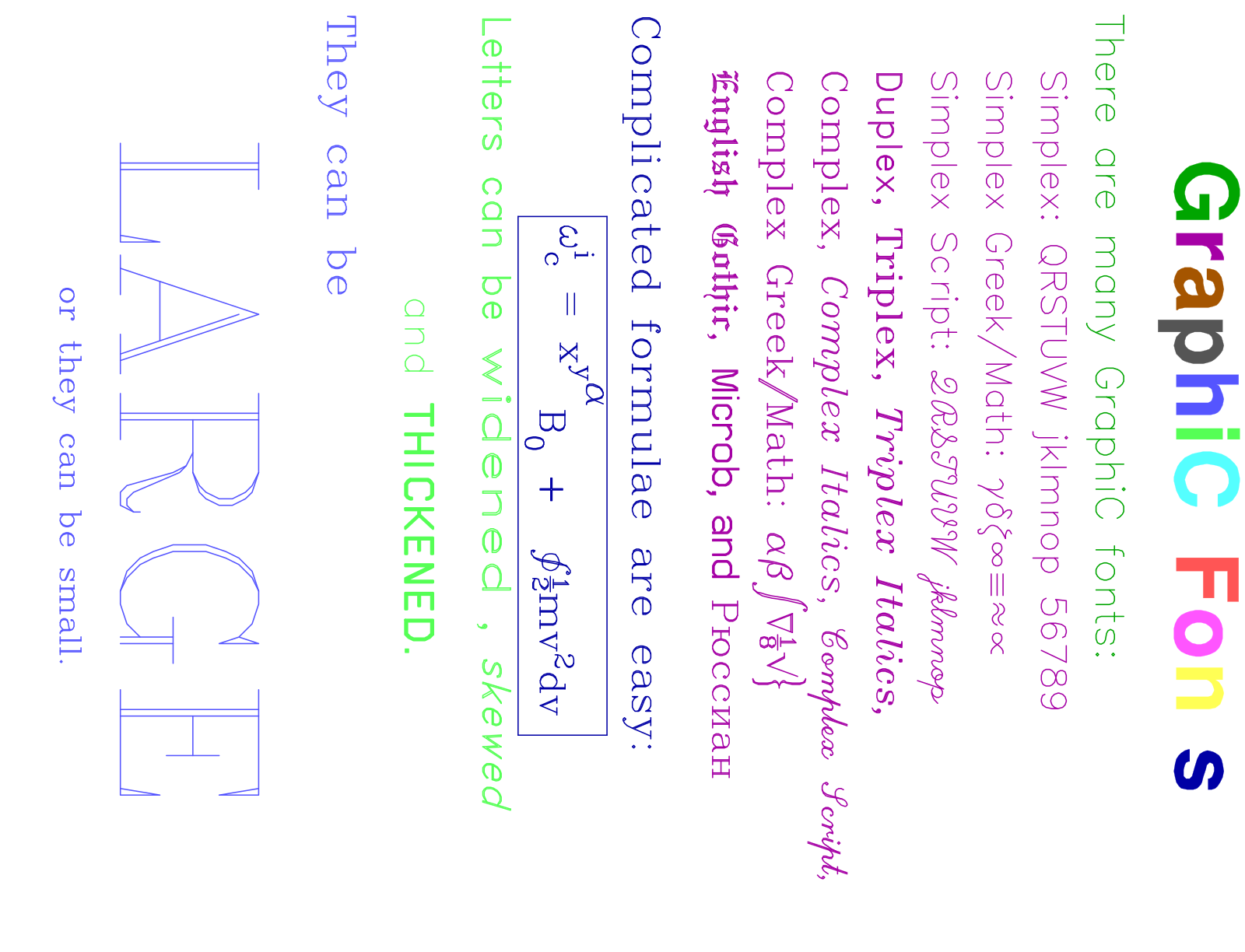 GraphiC Typography & Vector Stroke Font Showcase
